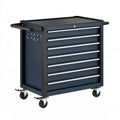 Werkzeugwagen 78 x 46 x 97 cm aus Stahl dunkelblau mit 7 Schubladen fahrbar